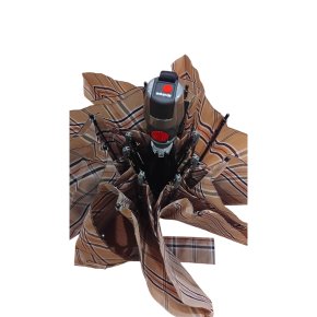 Knirps T200 medium duomatic check beige